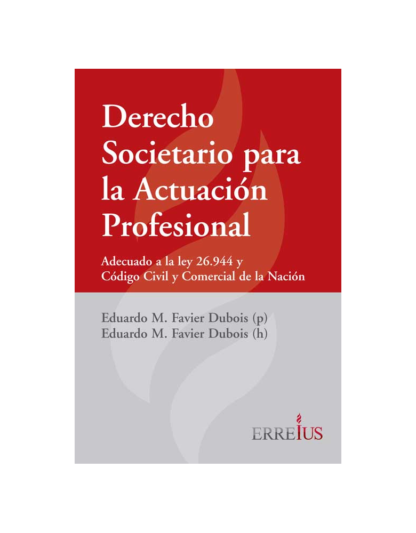 Derecho societario para la actuación profesional