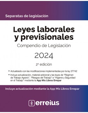 Leyes laborales y previsionales 2024 2°Ed.